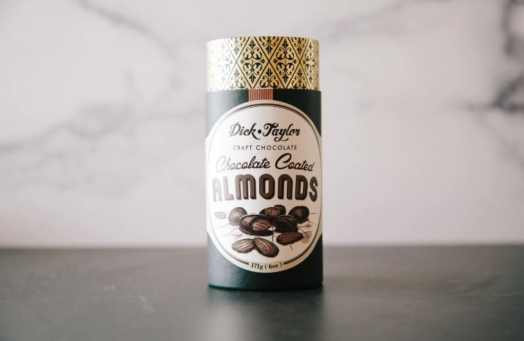 Chocolate coated almonds