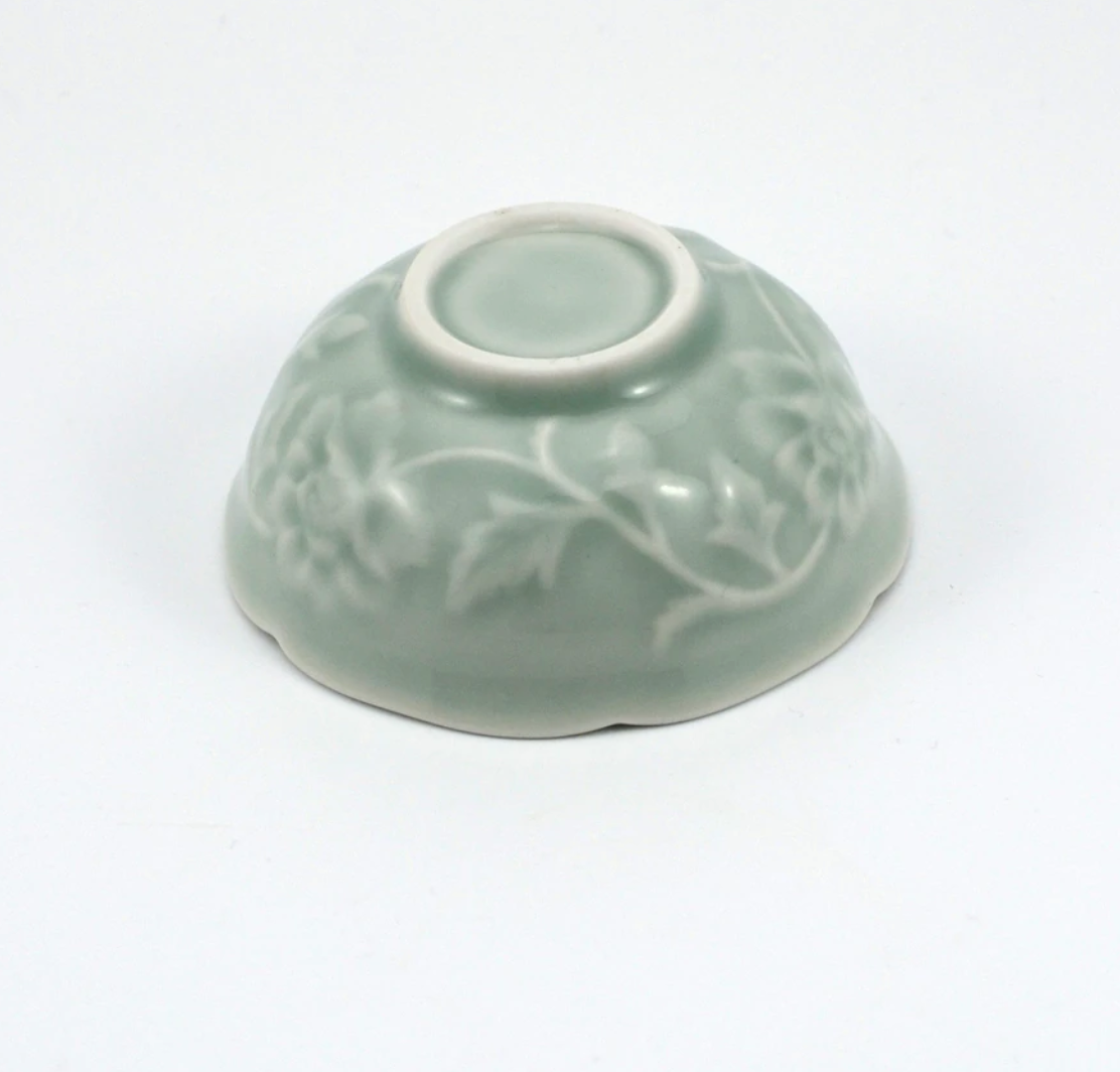 Wild Rose Celadon Teacup