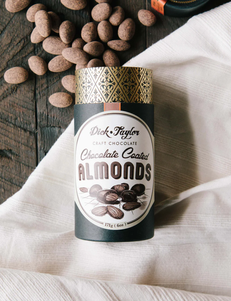 Chocolate coated almonds