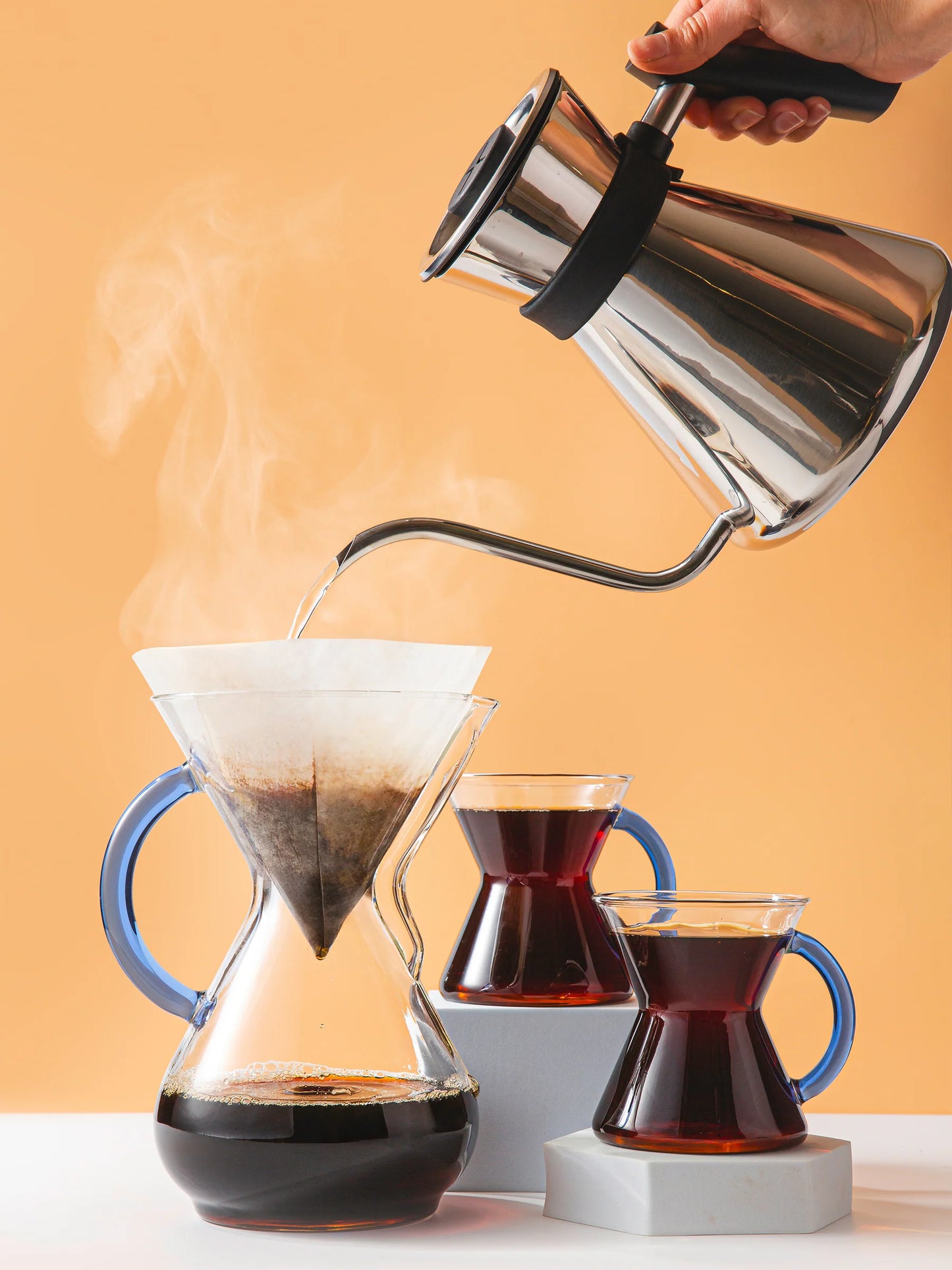 CHEMEX® 6 Cup Glass Handle