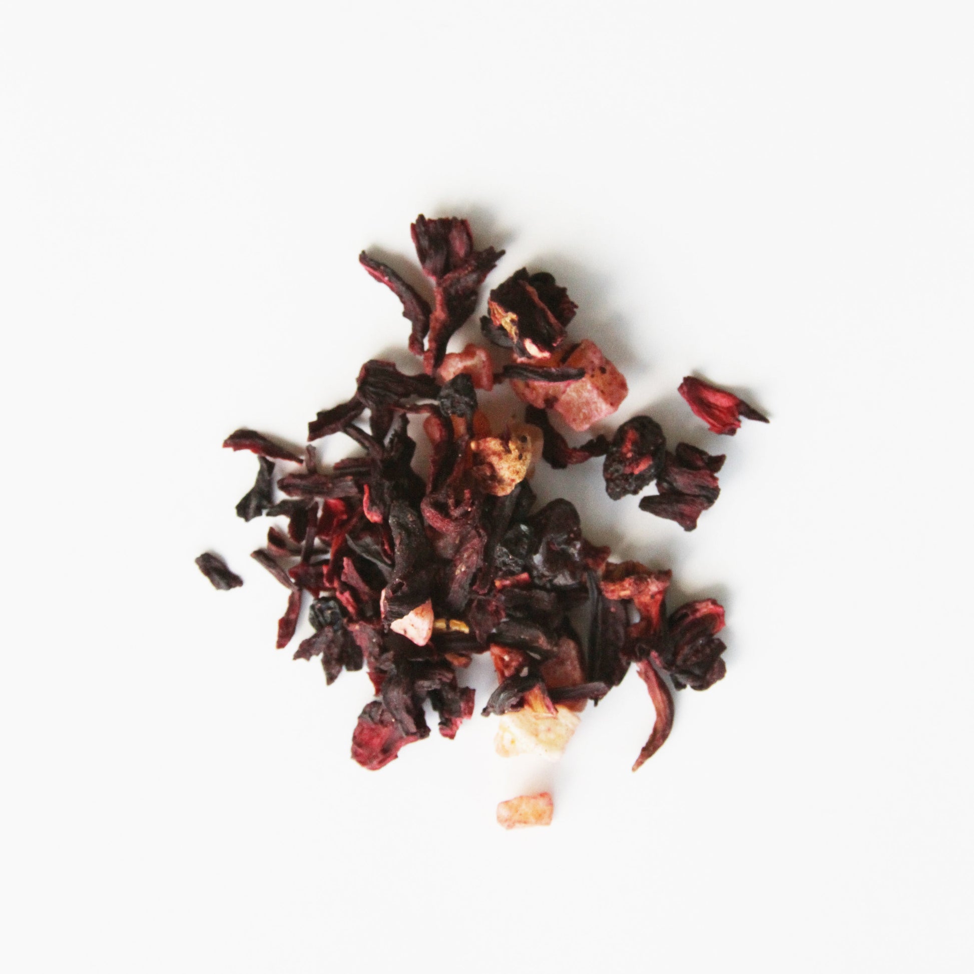 Loose Royal Fruits Blend, pieces of dried fruits, flowers, and flavorings