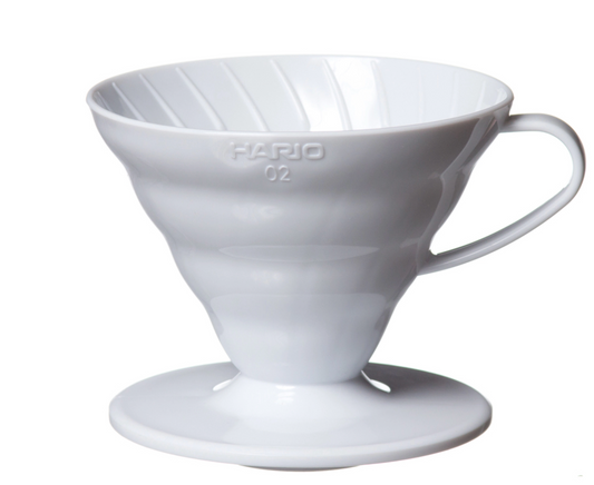 V60 Plastic Coffee Dripper 02 Classic White - Hario