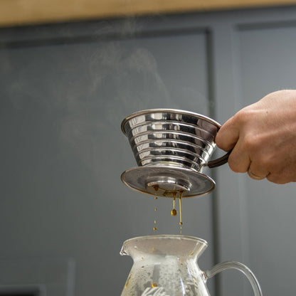 GOTERO DE CAFÉ DE ACERO INOXIDABLE KALITA WAVE 185